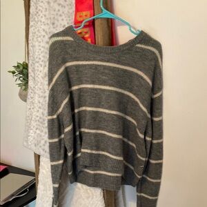 Striped Gray Sweater